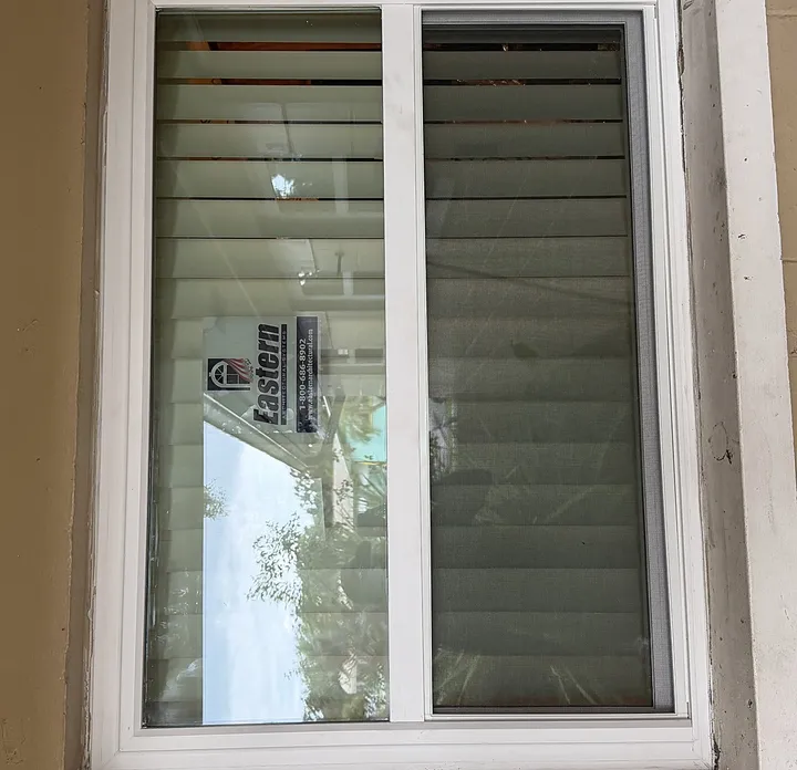 New sliding impact window on a Tampa home